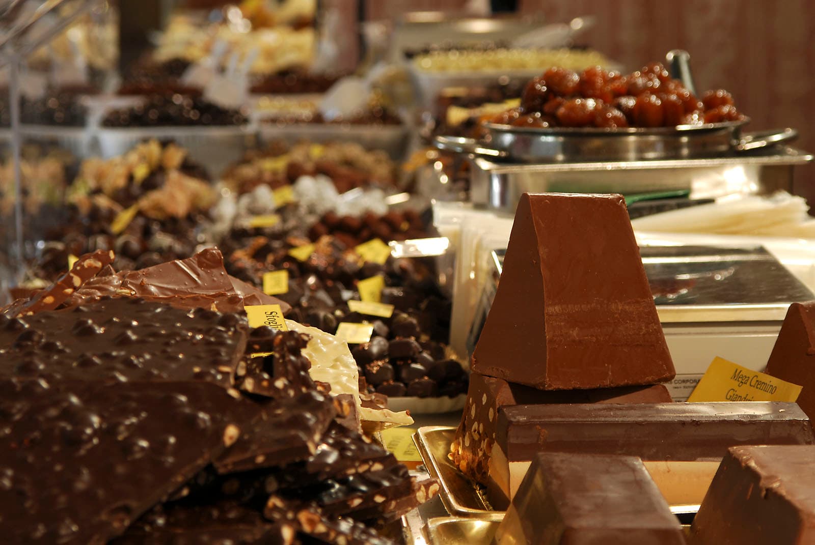 Chocolates of various types