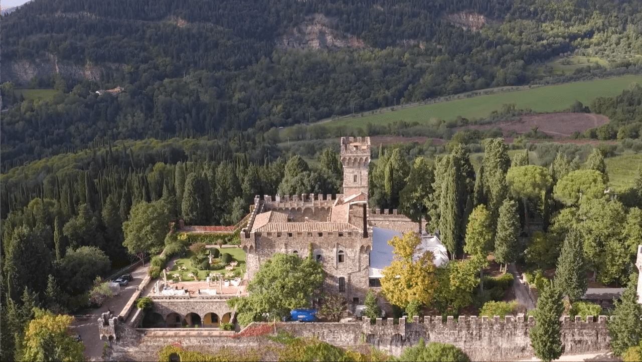 Vista panoramica del Castello di Vincigliata