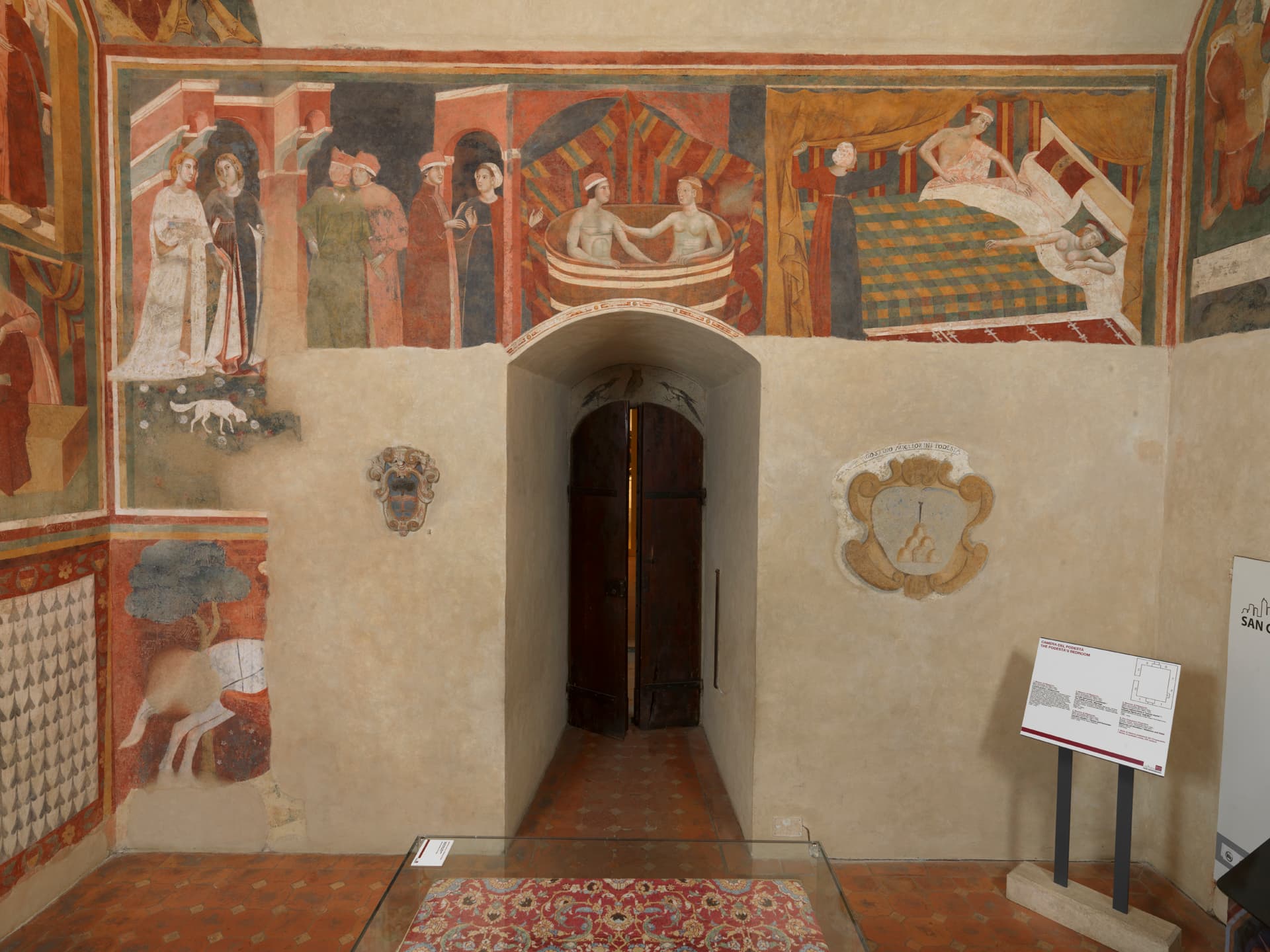 Una sala del Palazzo Pubblico di San Gimignano