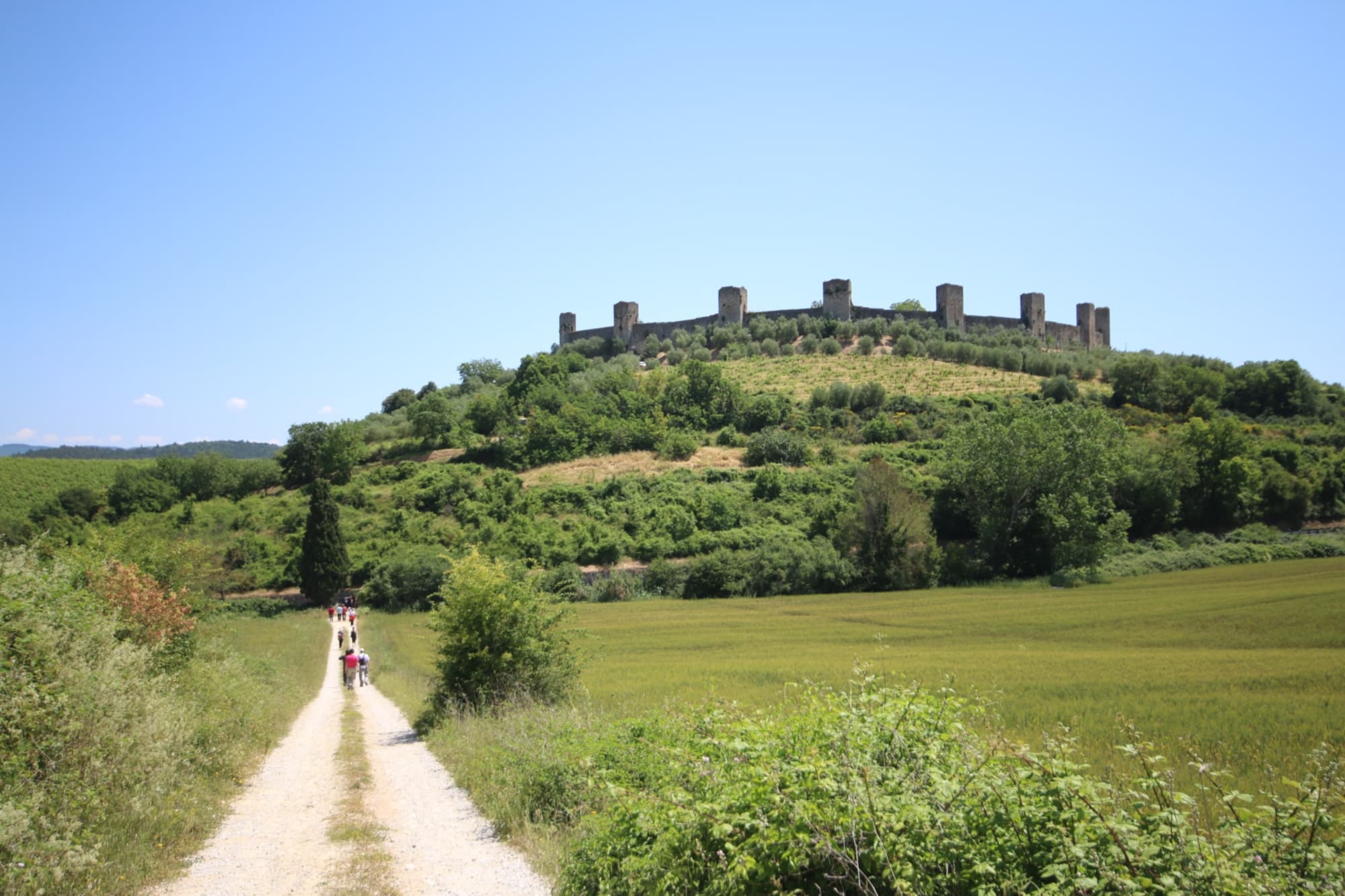 Monteriggioni, Vía Francígena