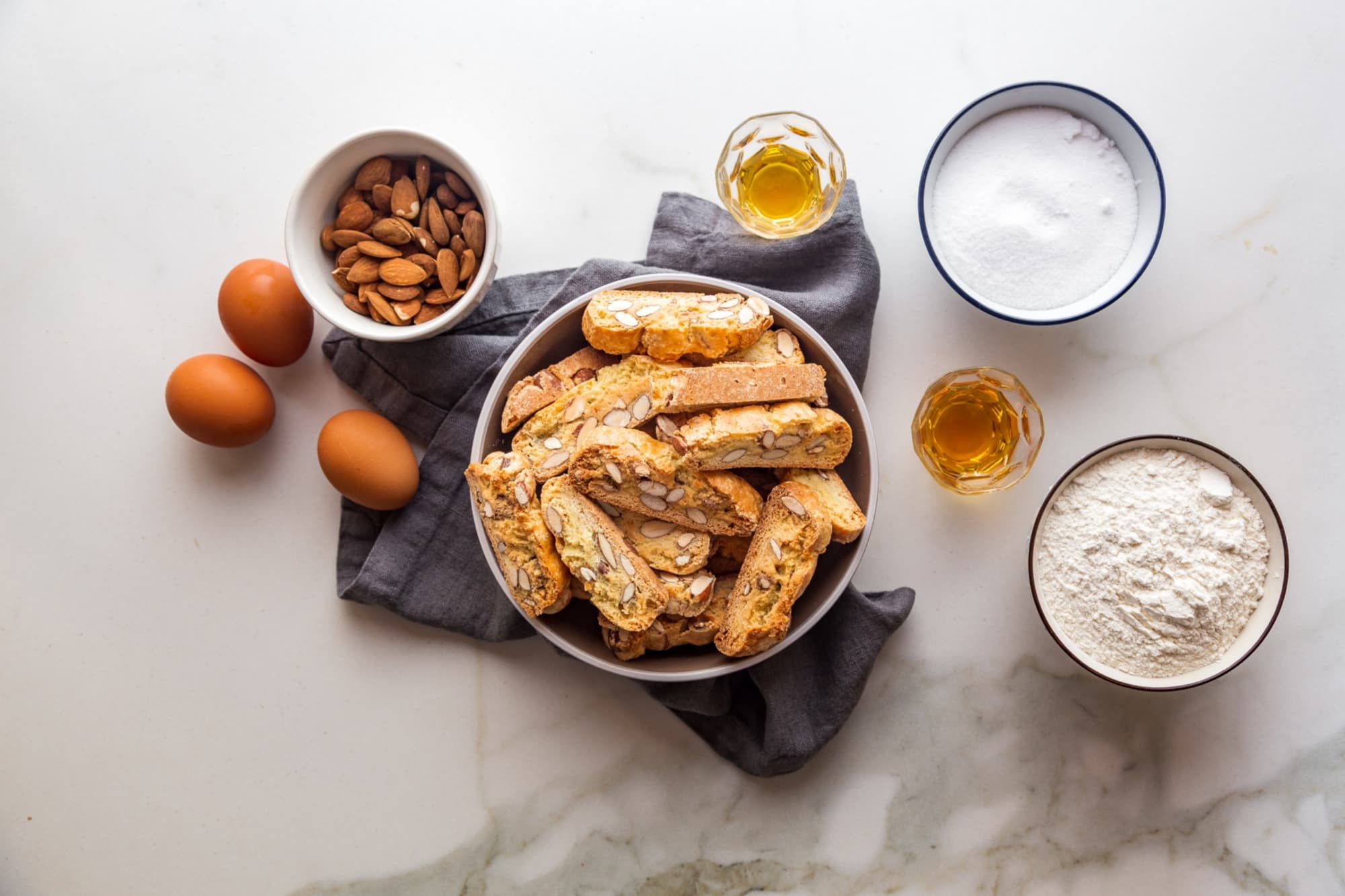Cantucci or Biscotti di Prato