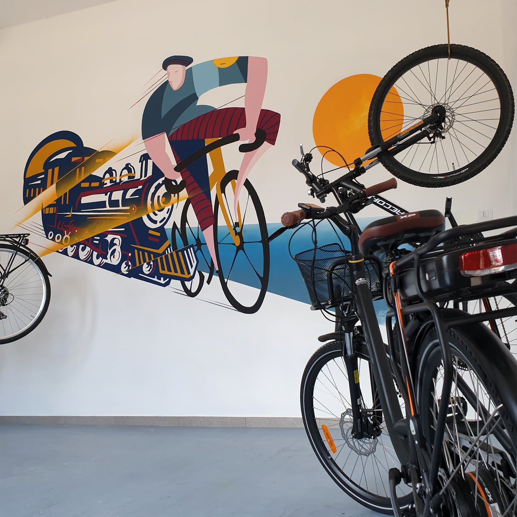 Monte Antico premises of the bike station