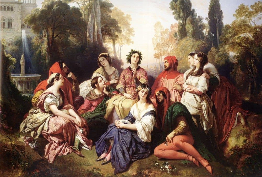 El Decamerón, pintura de Xaver Winterhalter