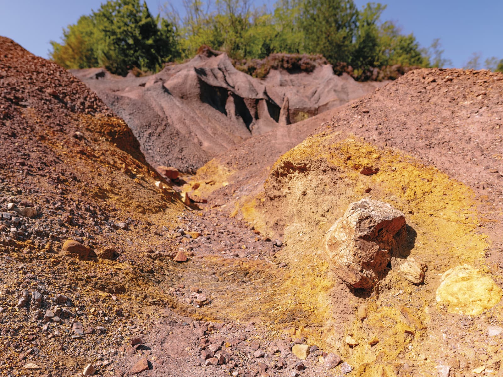 Die geologische Stätte Le Roste