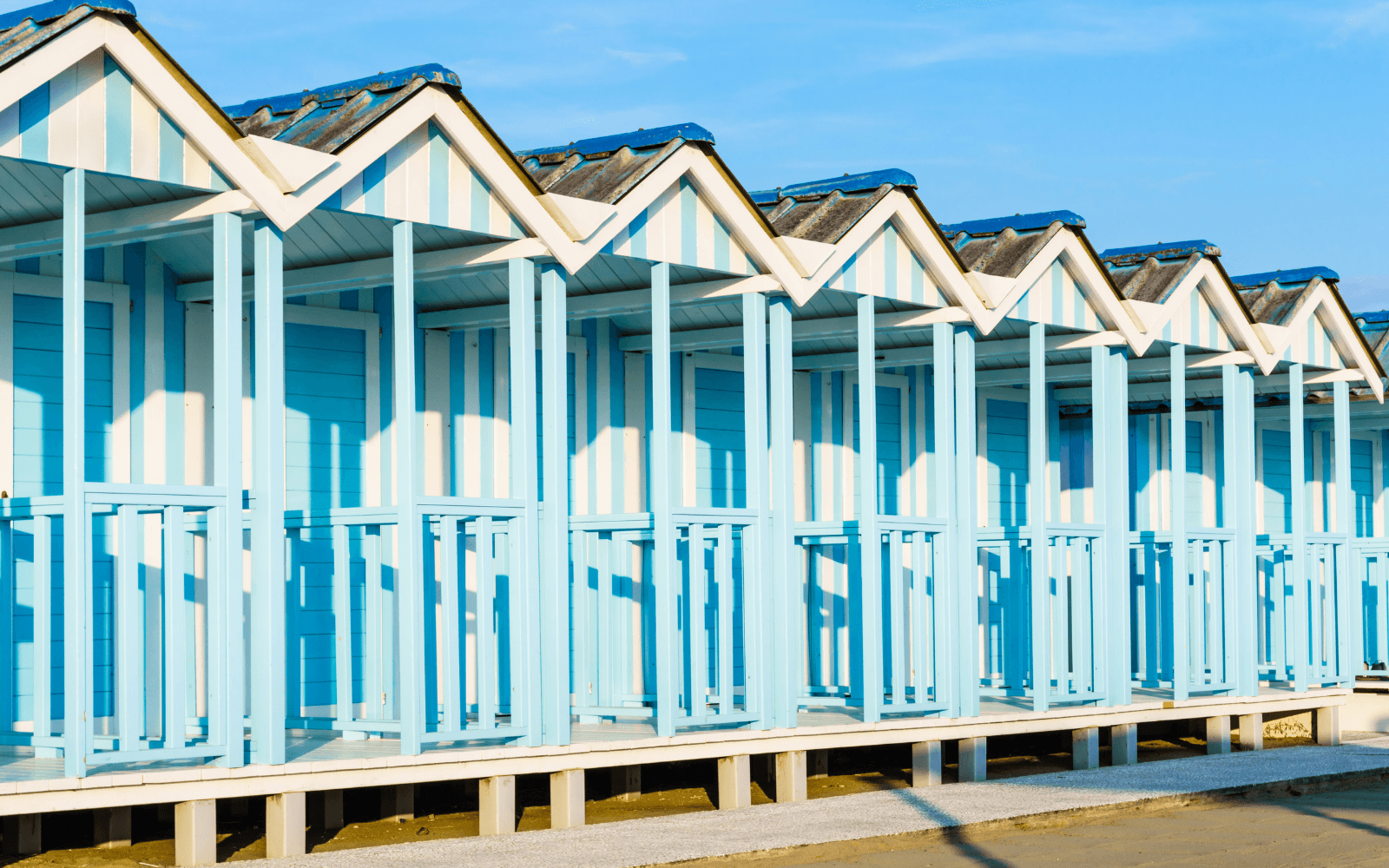 Tipiche cabine a Forte dei Marmi