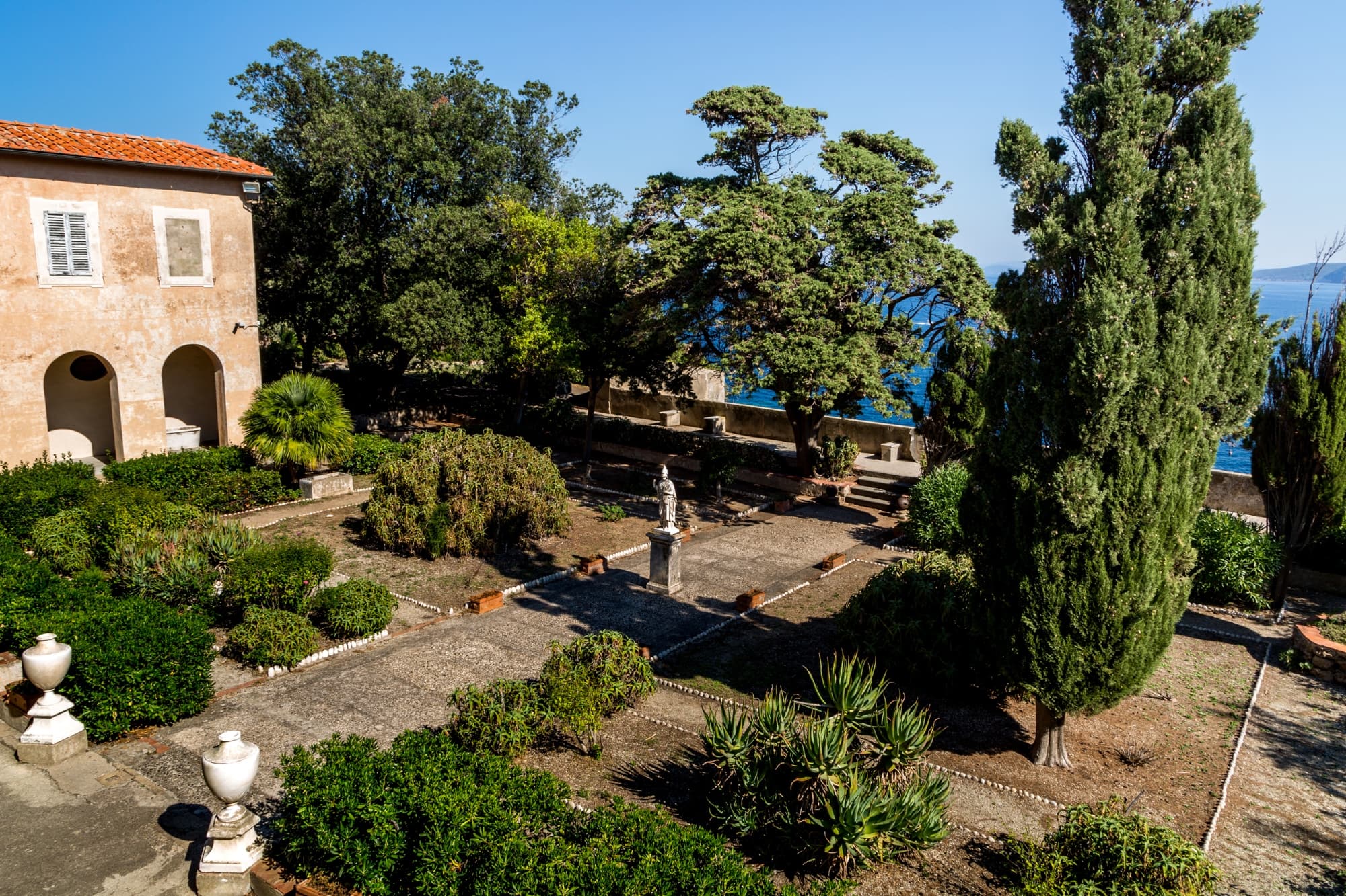 The garden of Villa dei Mulini, Napoleon’s residence in Portoferraio