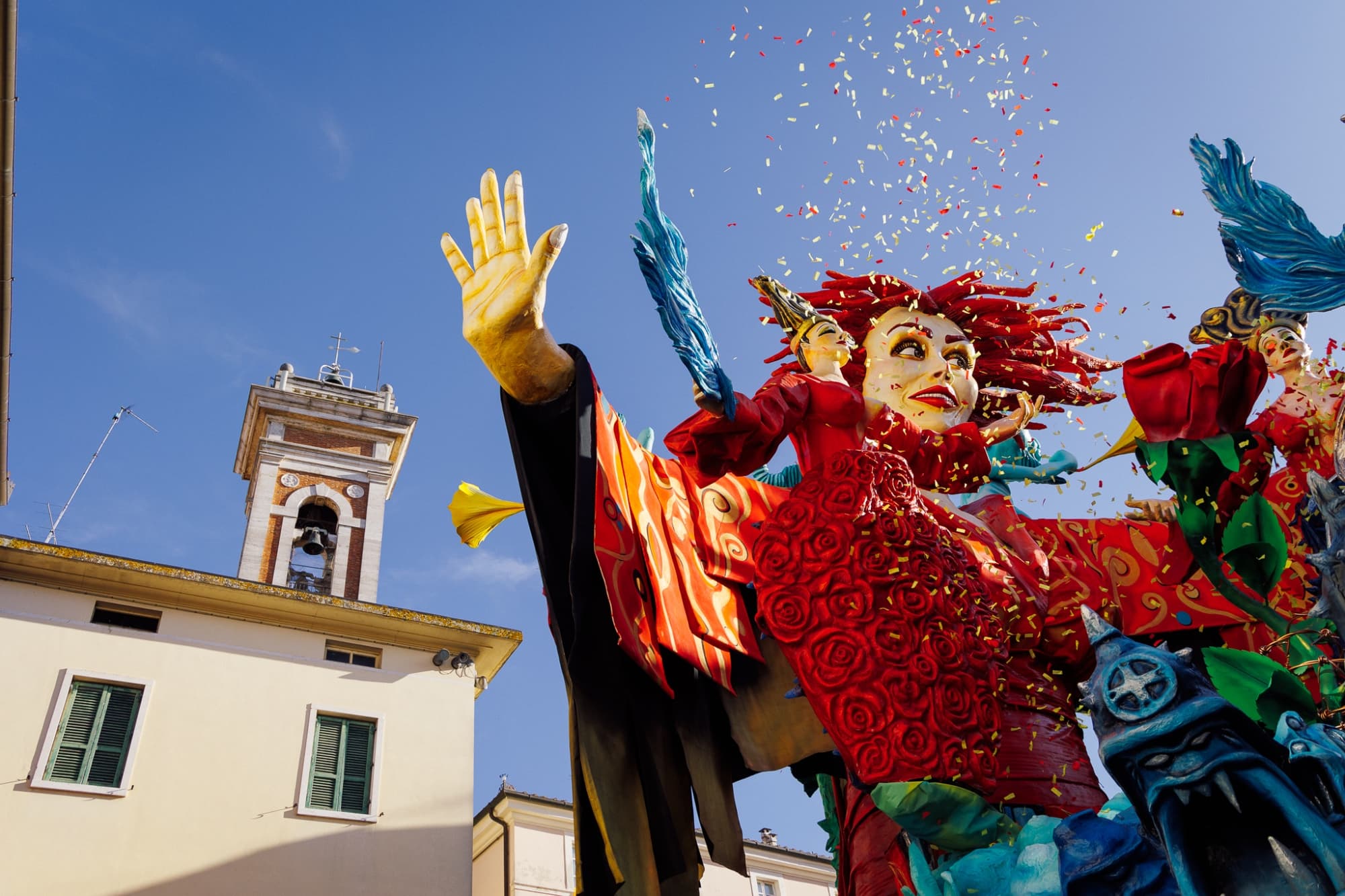 Una maschera al Carnevale di Foiano