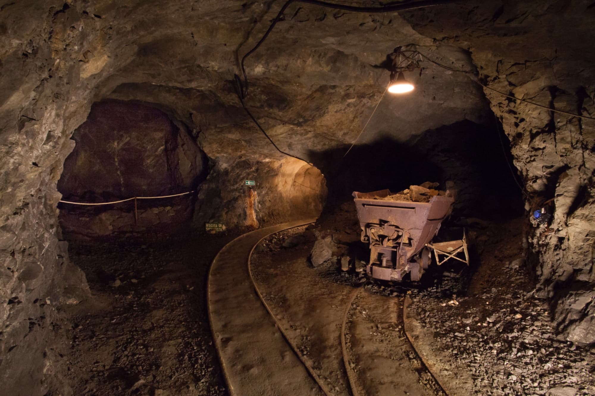 Galerías subterráneas de Ginevro minas de Capoliveri