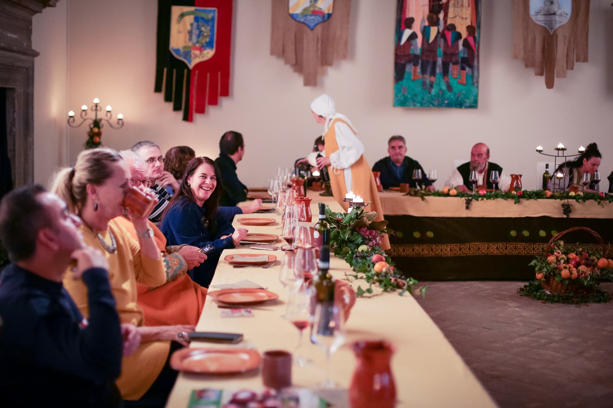 Cena con los Sforza en Santa Fiora