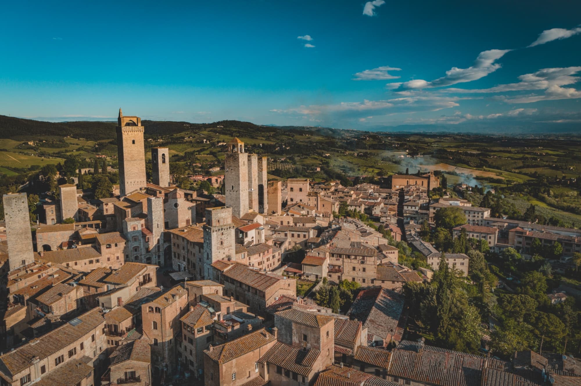 Tres días de excursiones a pie, en la Vía Francigena, desde San Miniato hasta San Gimignano