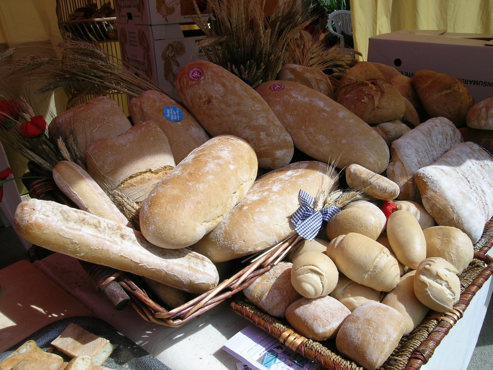 Altopascio bread on display