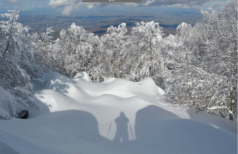 La neve sul Monte Amiata
