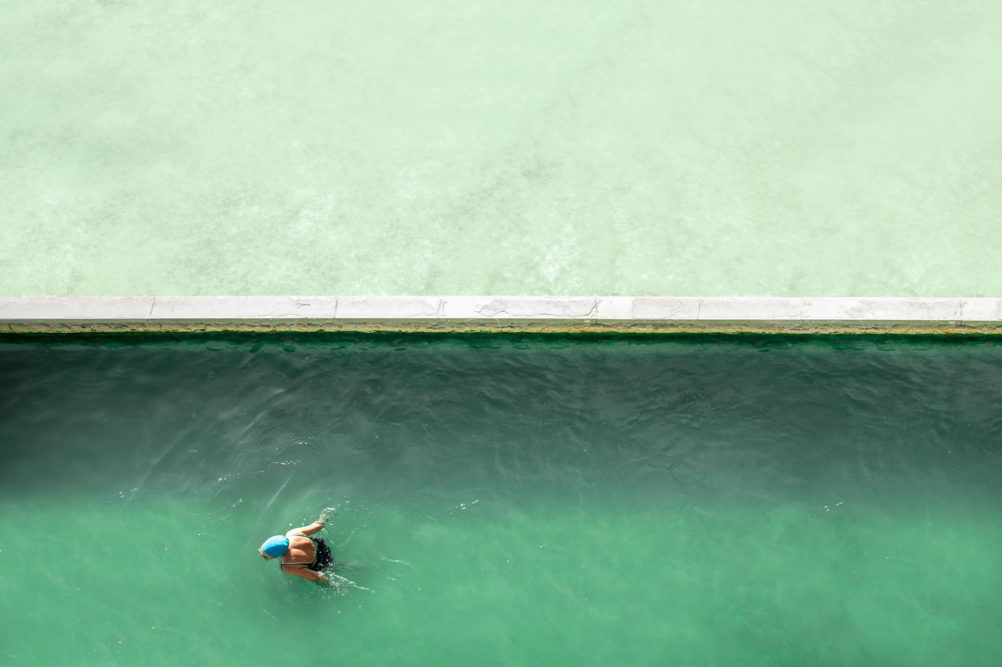 Piscina esterna dell'Hotel la Posta a Bagno Vignoni.