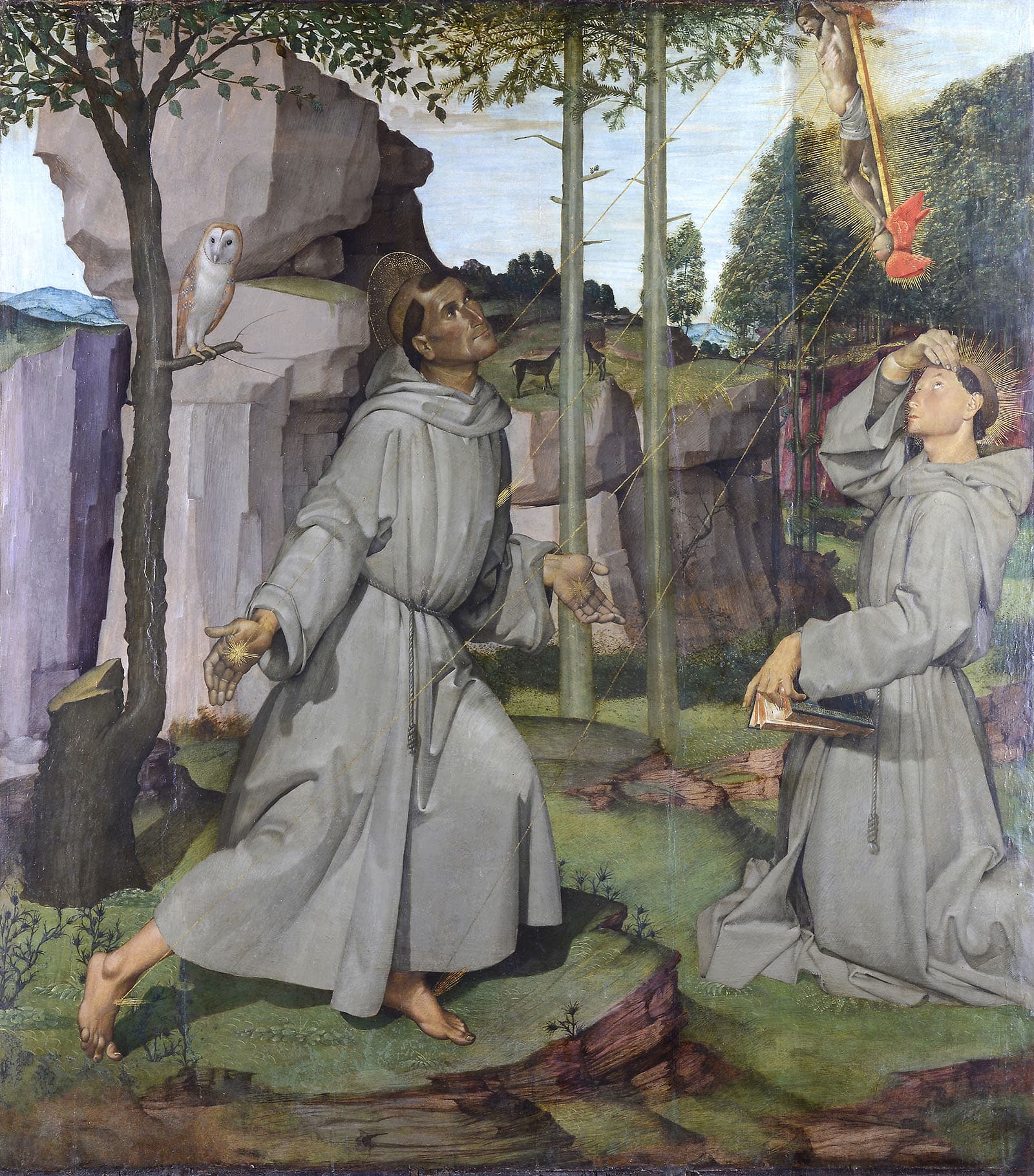 Saint Francis receives the stigmata