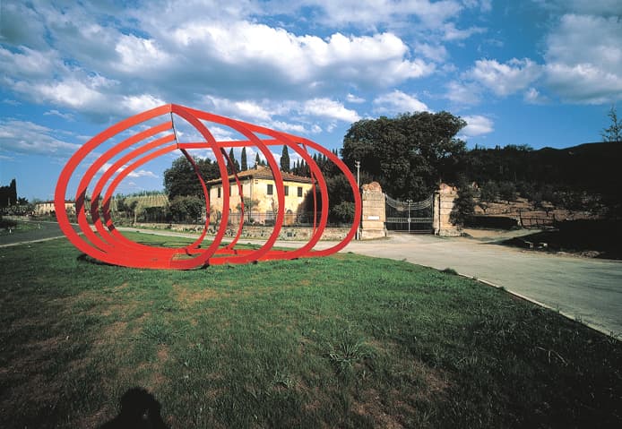 Eine Installation außerhalb der Fattoria di Celle