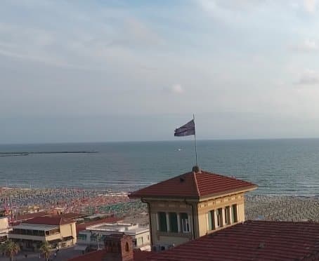 Vista sul mare di Viareggio