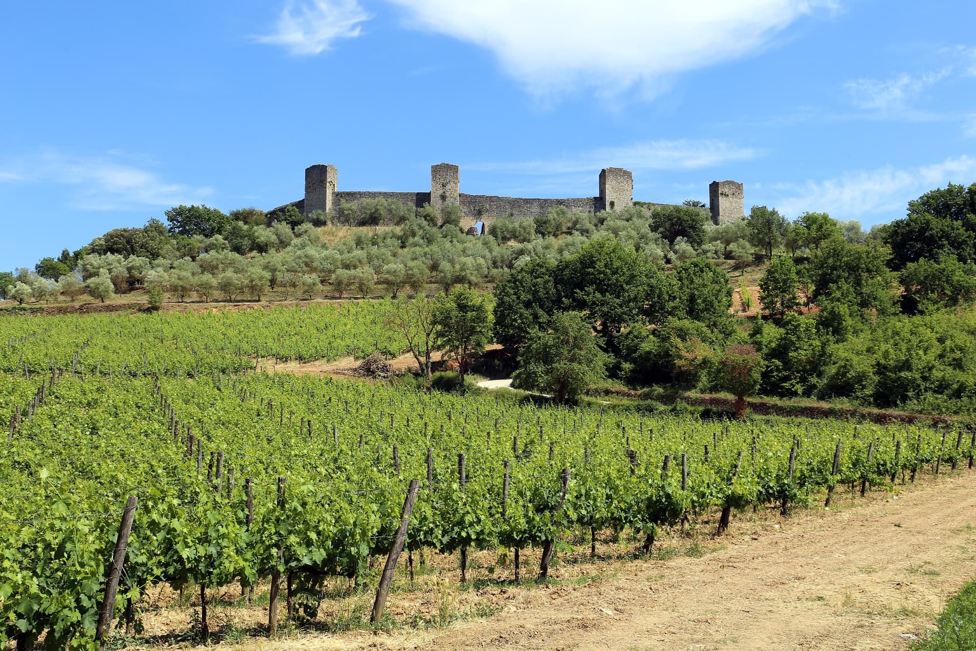 Monteriggioni, vista desde las murallas