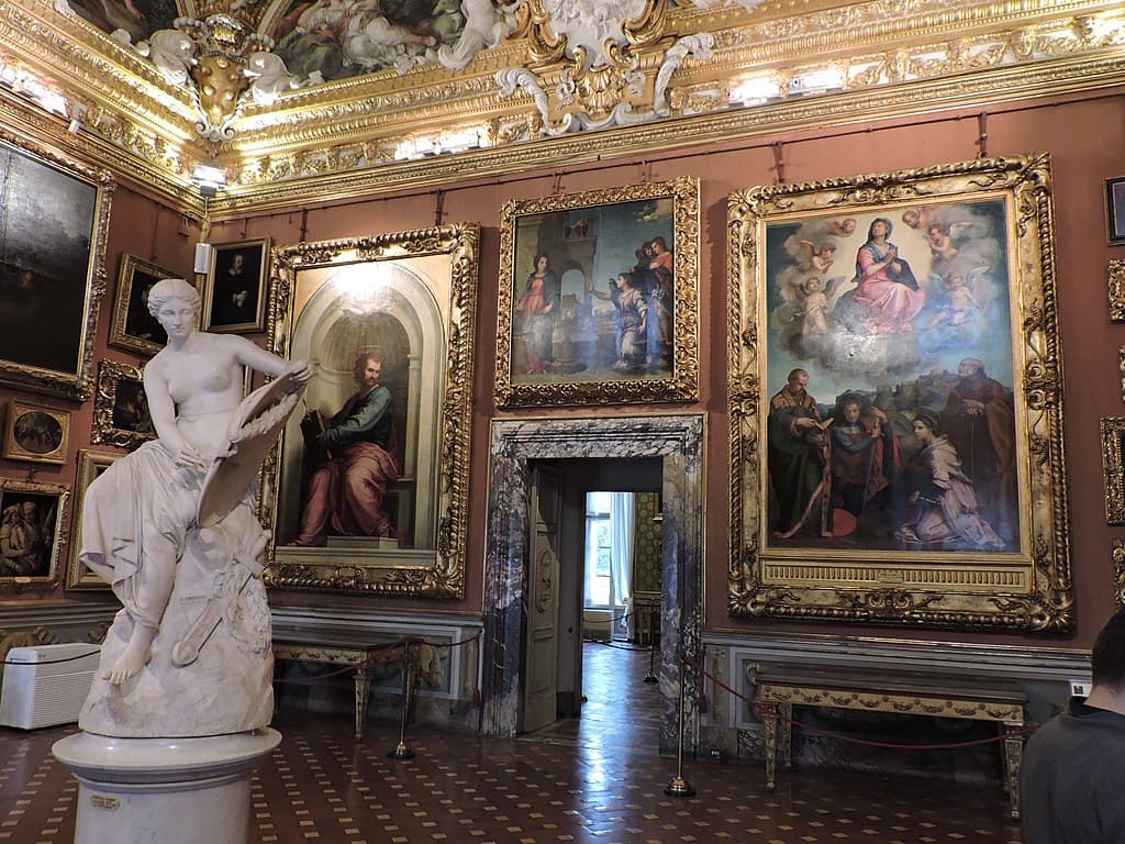 The inner courtyard of Palazzo Pitti