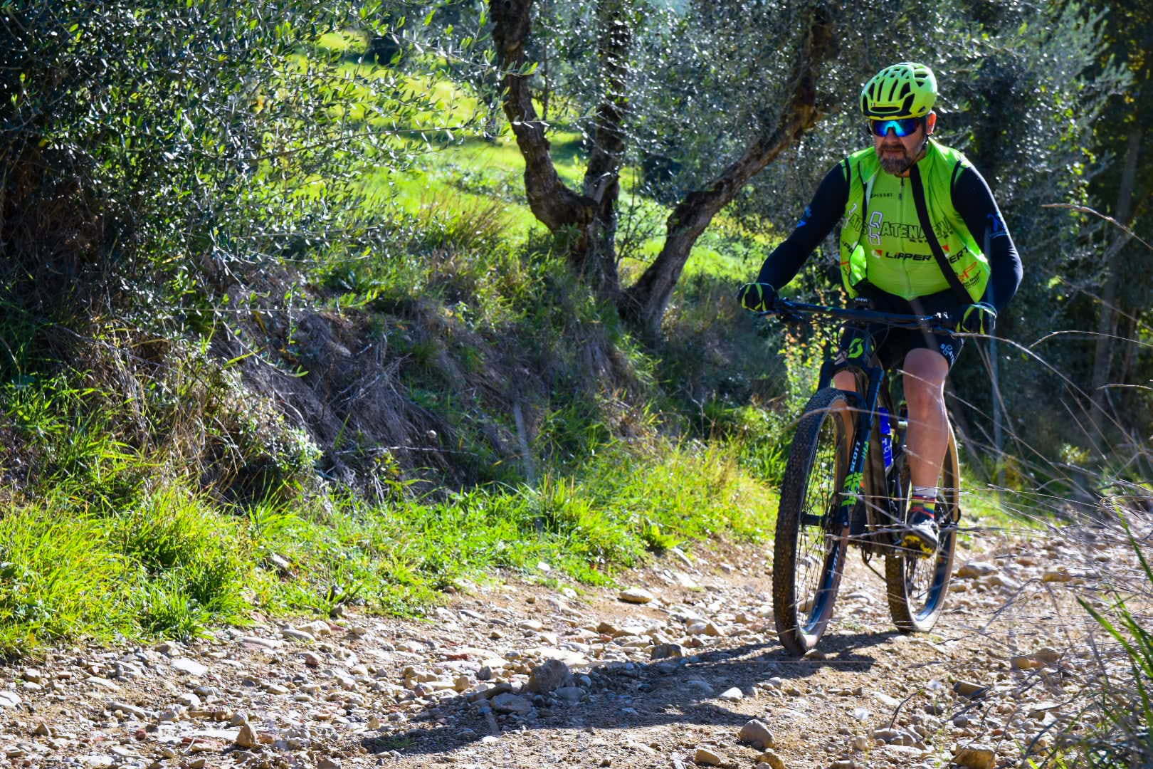Image of a bike ride on one of the Chianti trails