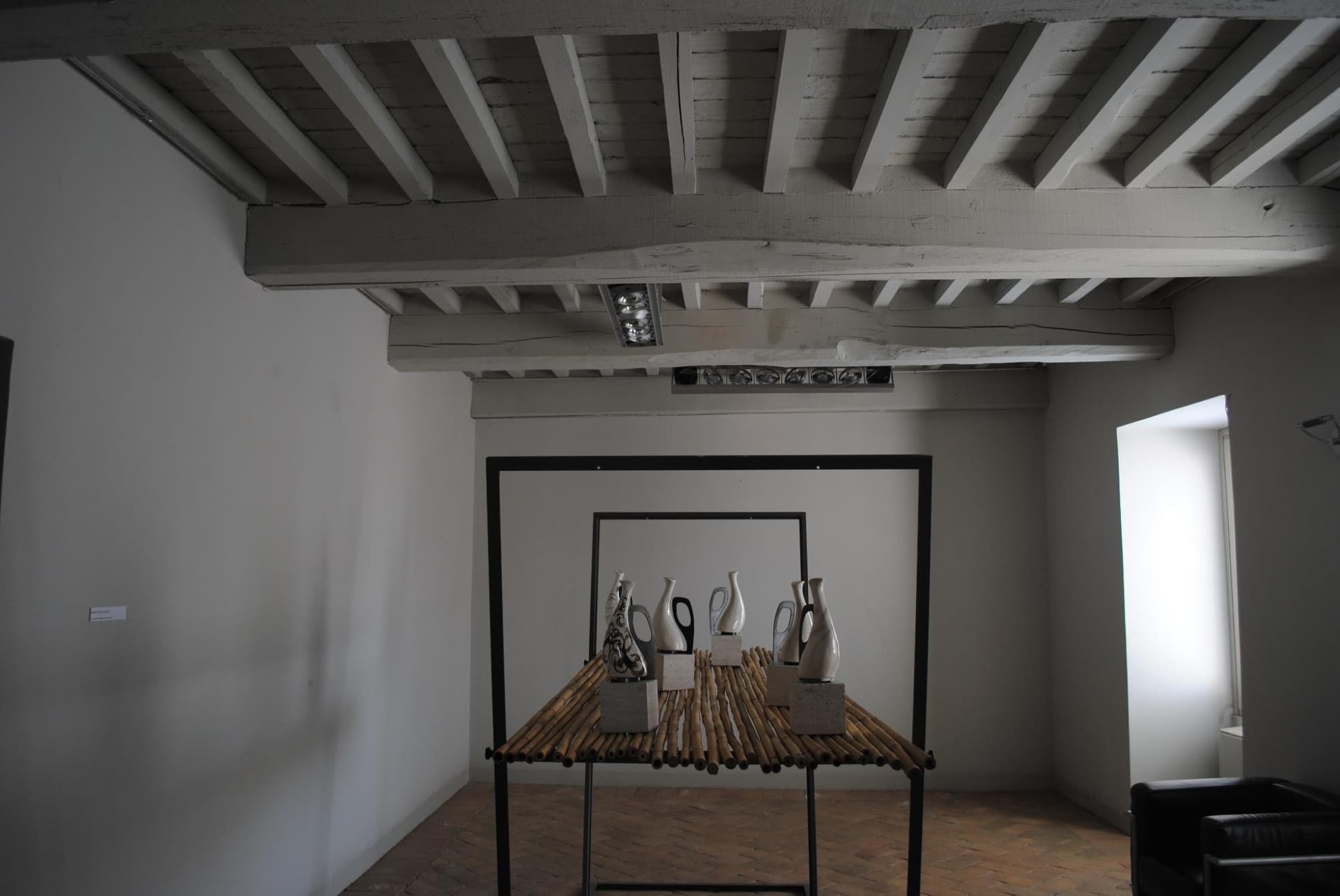 Indoor room of the historic Museum of Historic Grange and Olive Oil in Serre.