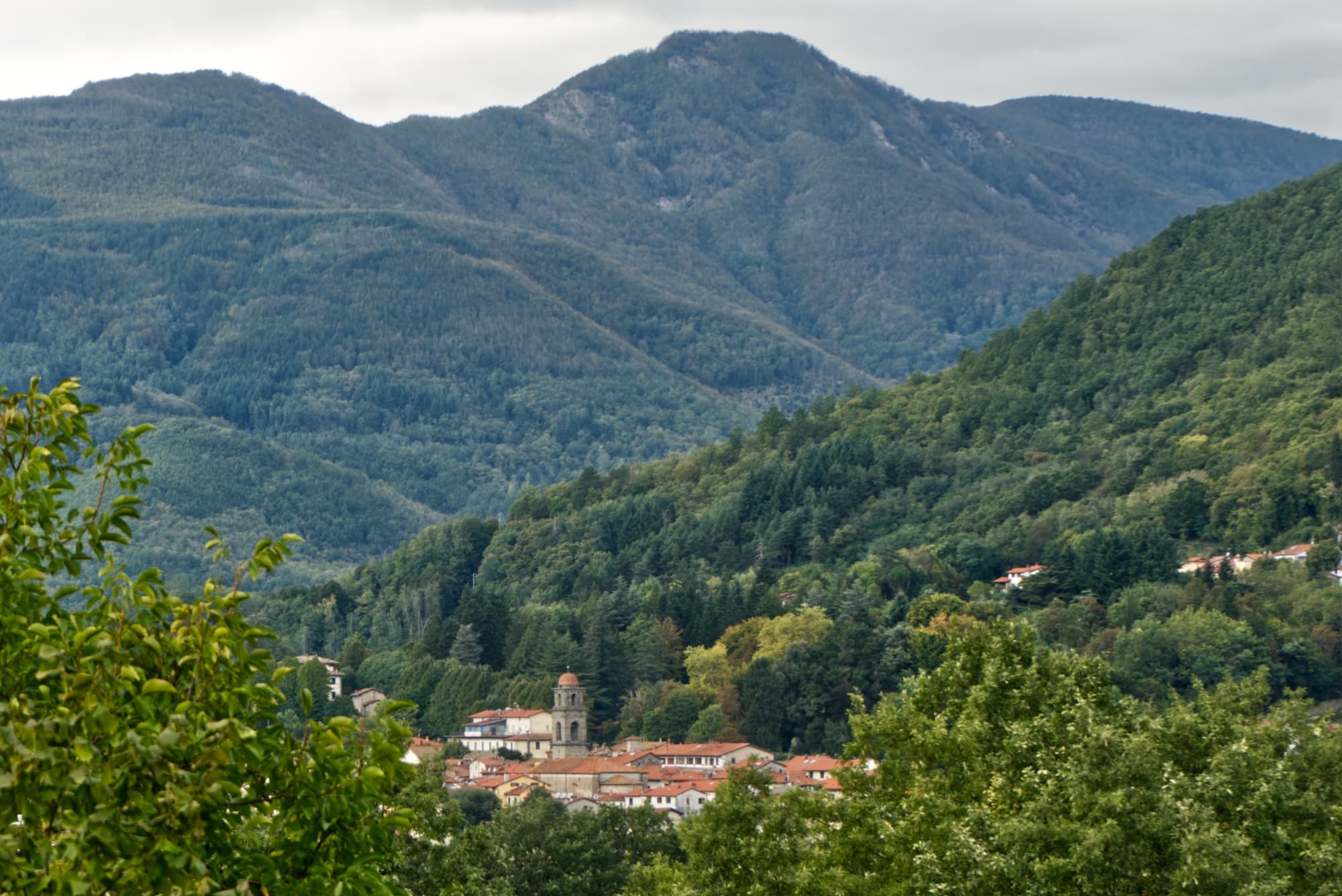 Panoramablick auf San Marcello Pistoiese