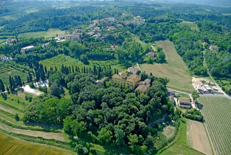 Villa Sonnino dall'alto