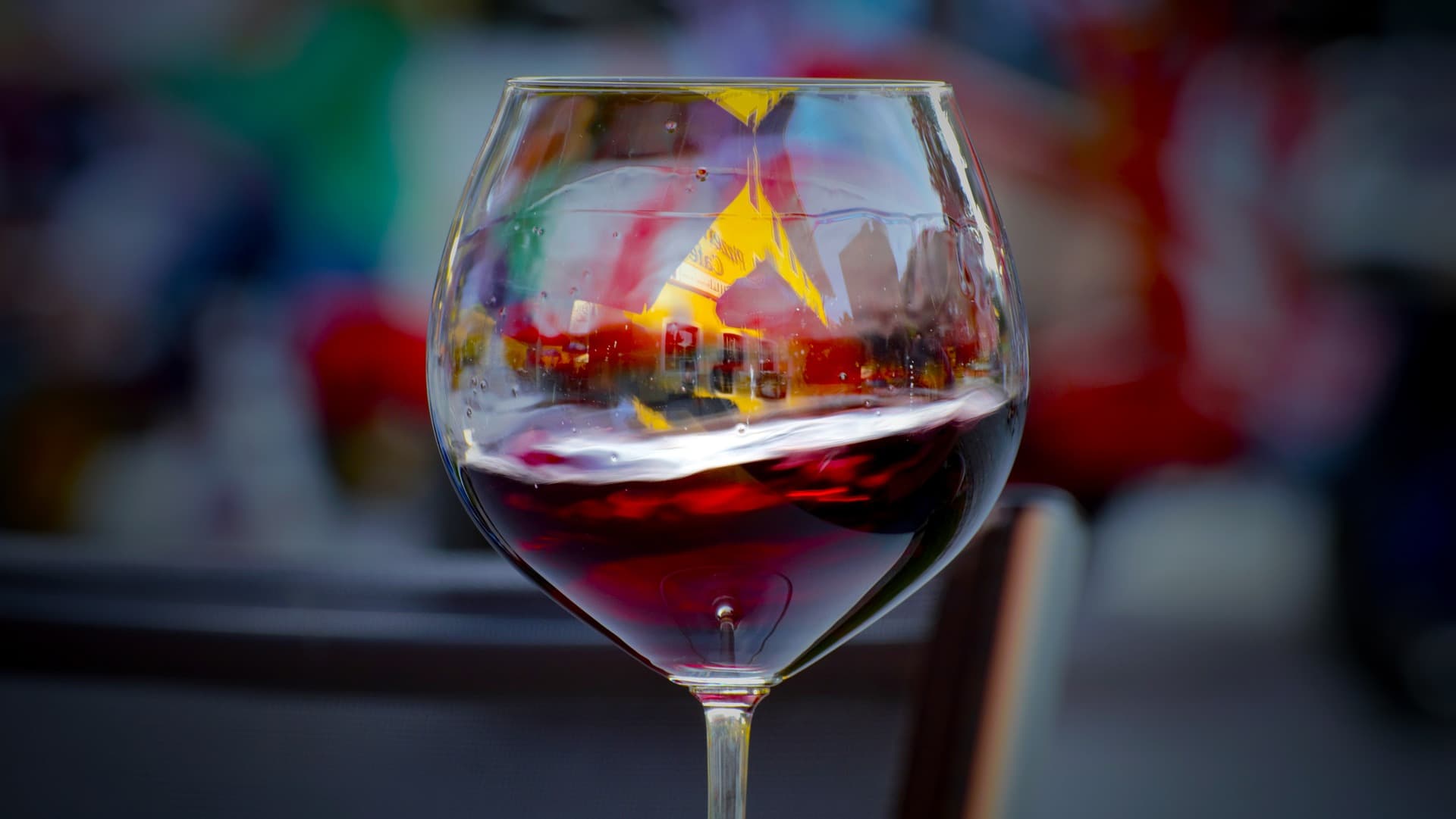 Bicchiere di vino rosso