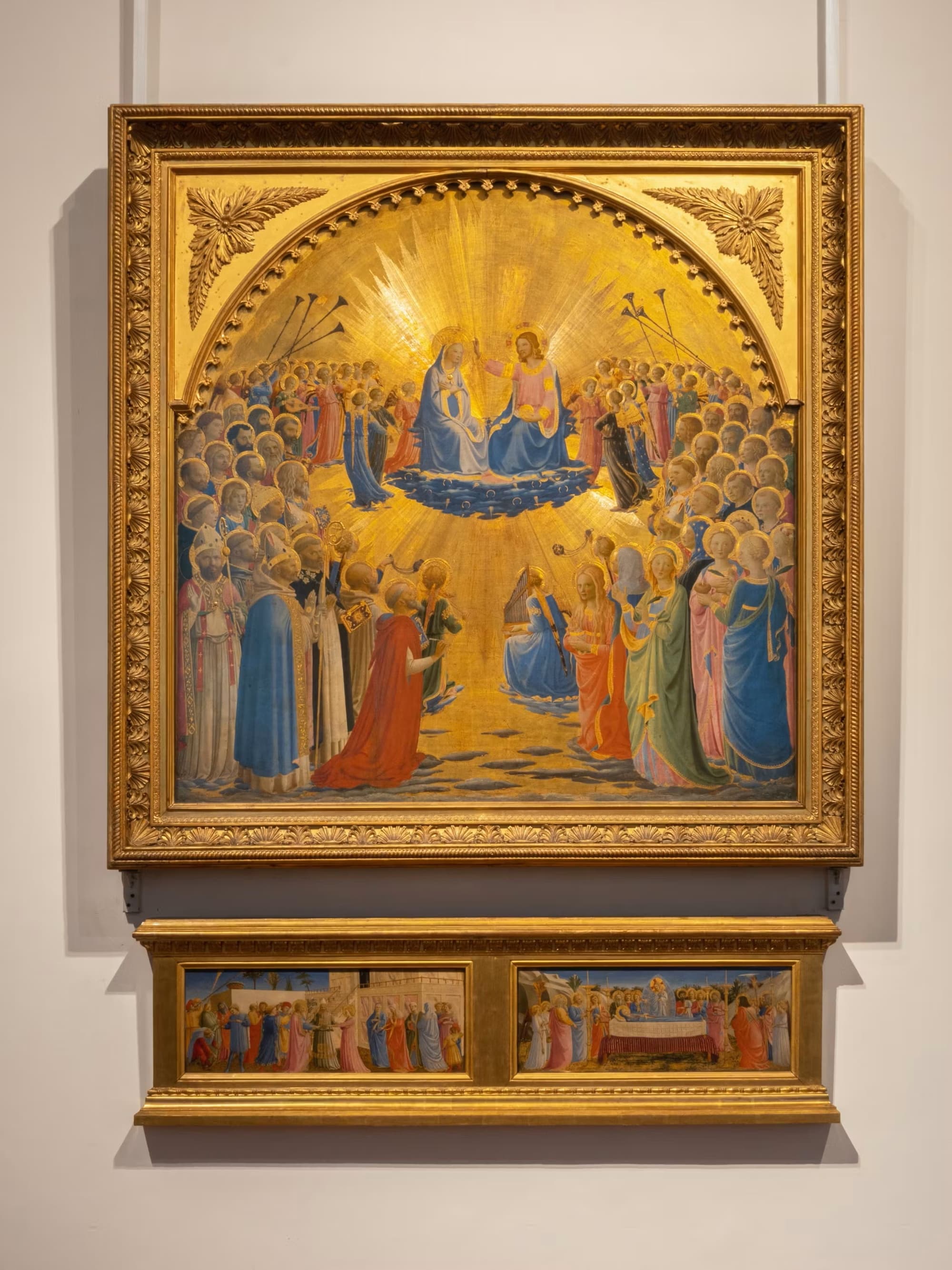 Die Krönung der Jungfrau von Beato Angelico in den Uffizien