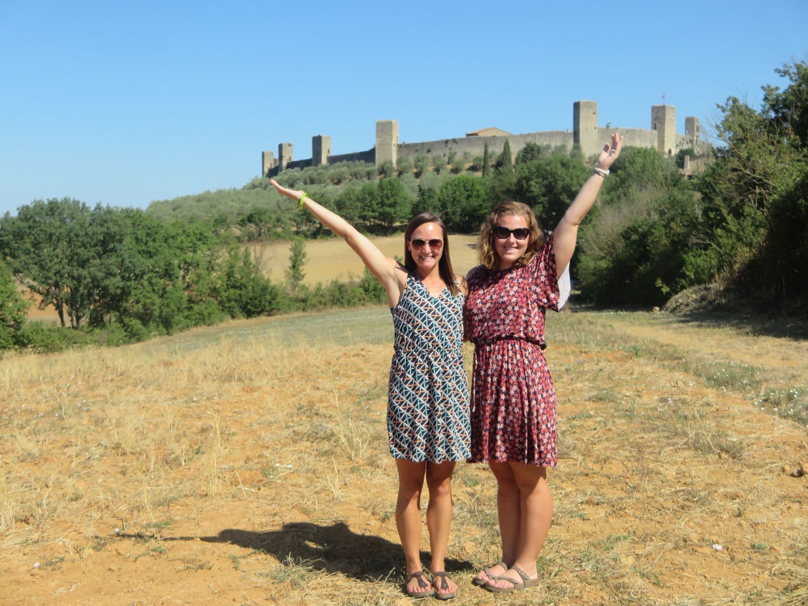 Medieval Castle of Monteriggioni in Tuscany