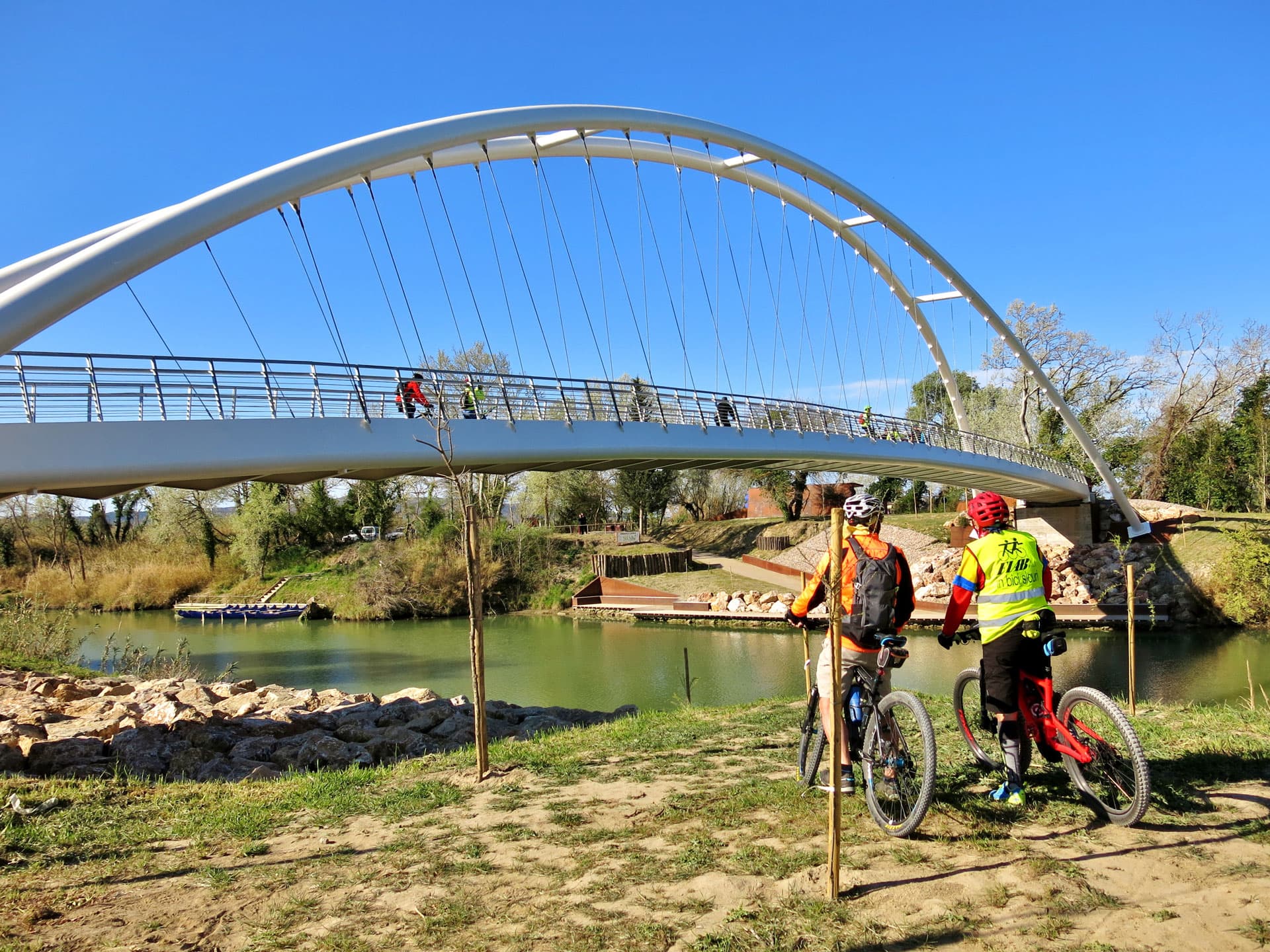 ponte ciclopedonale fiume Ombrone