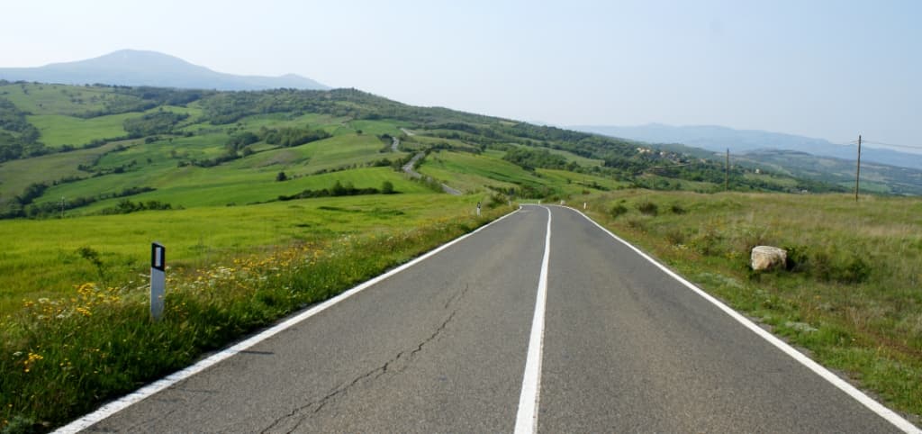 La Cassia verso il Monte Amiata