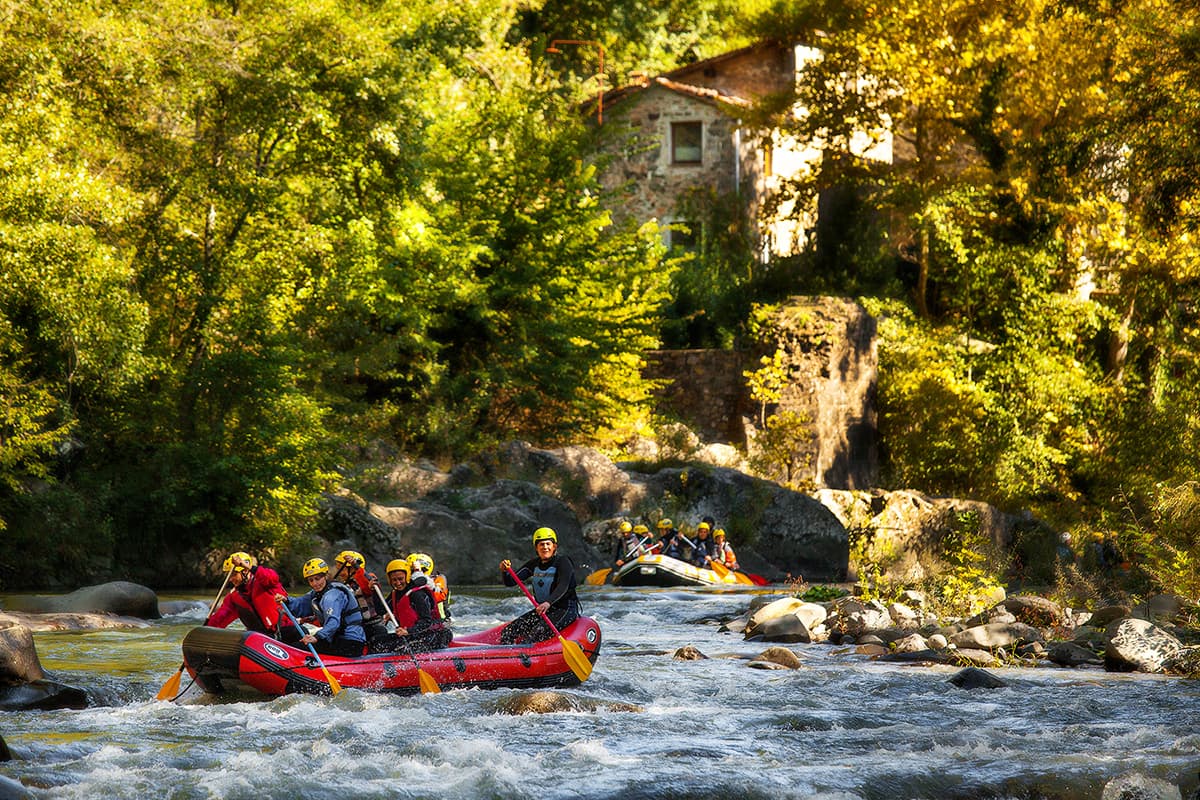 Rafting sul torrente Lima