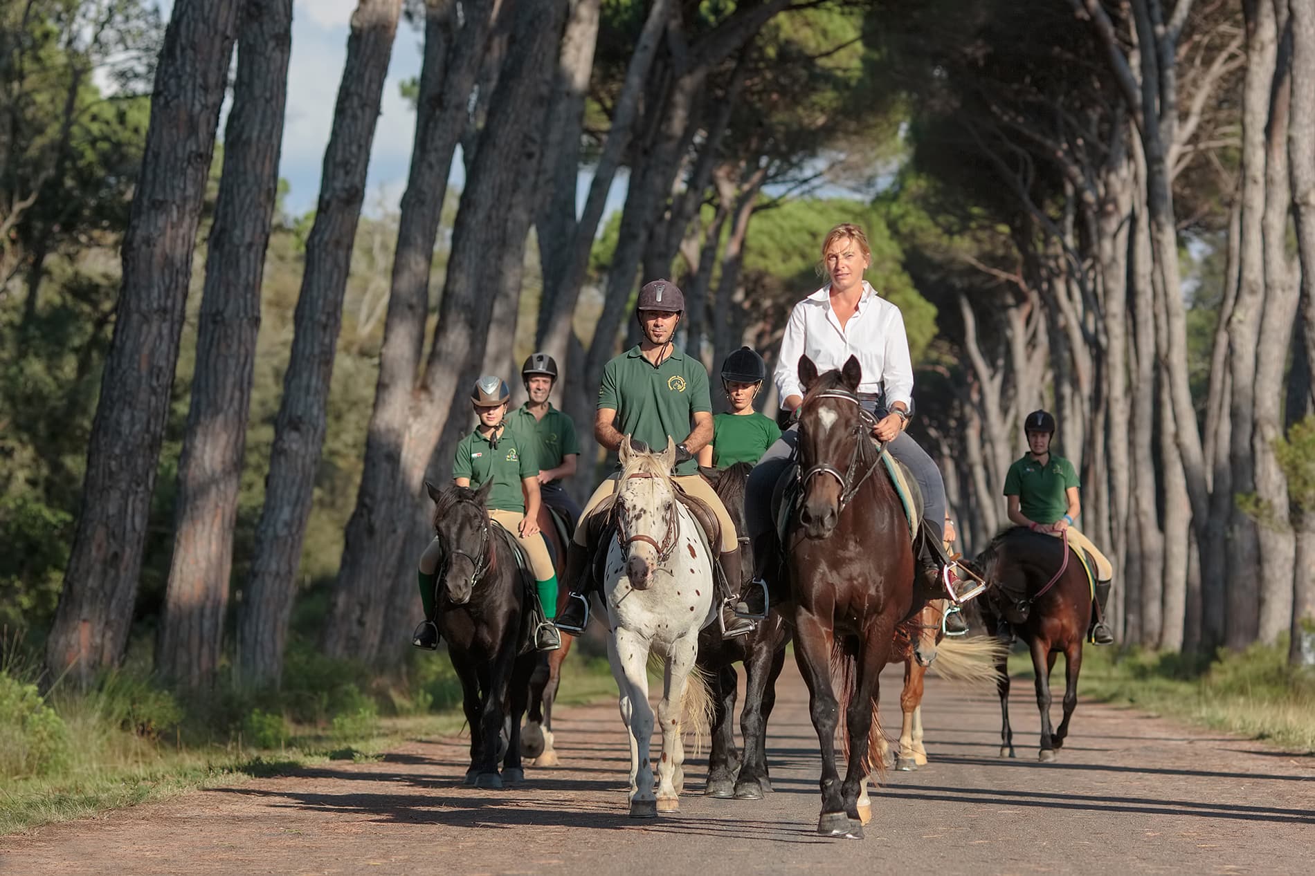 Zu Pferd im Park von San Rossore
