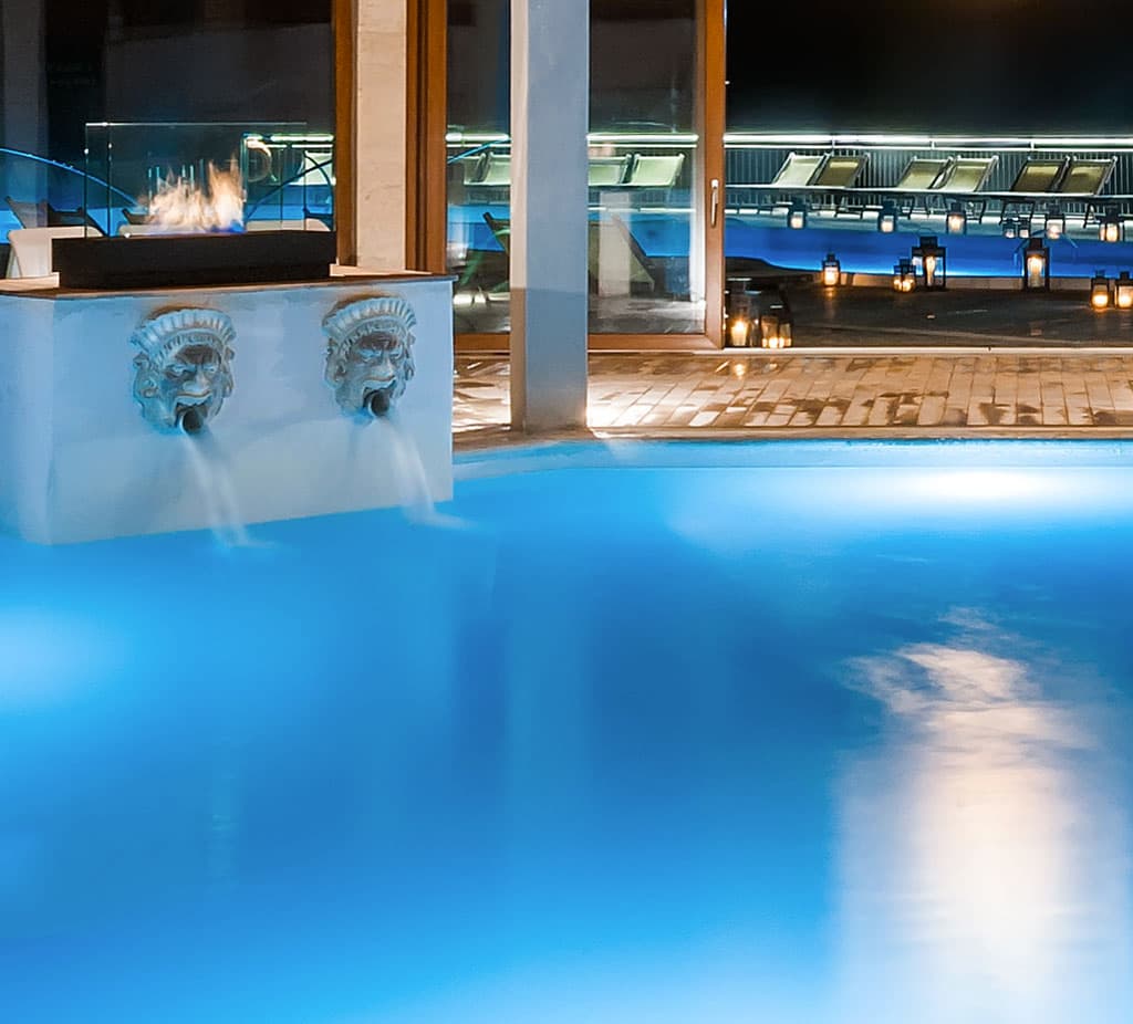 Terme San Giovanni Rapolano in notturna