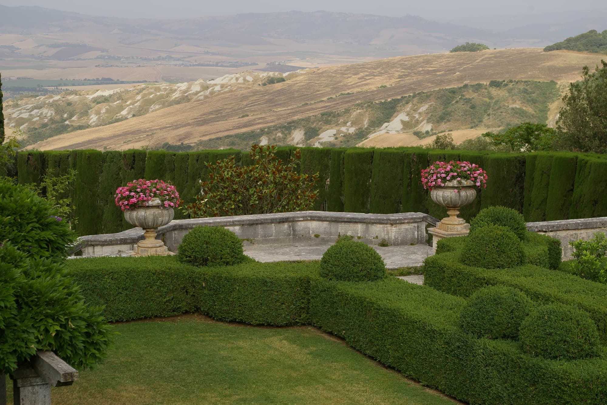 Vista de los Jardines de Villa la Foce