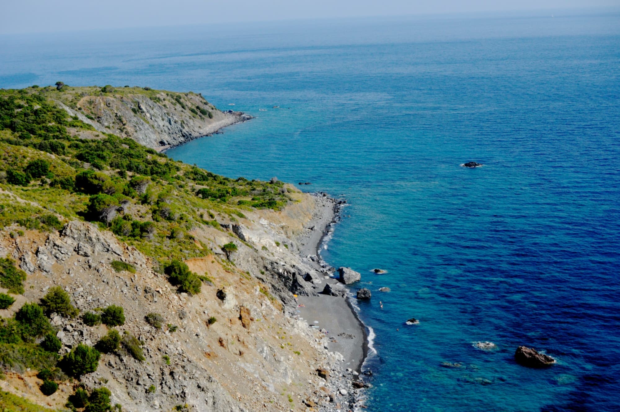 La costa dell'isola d'Elba