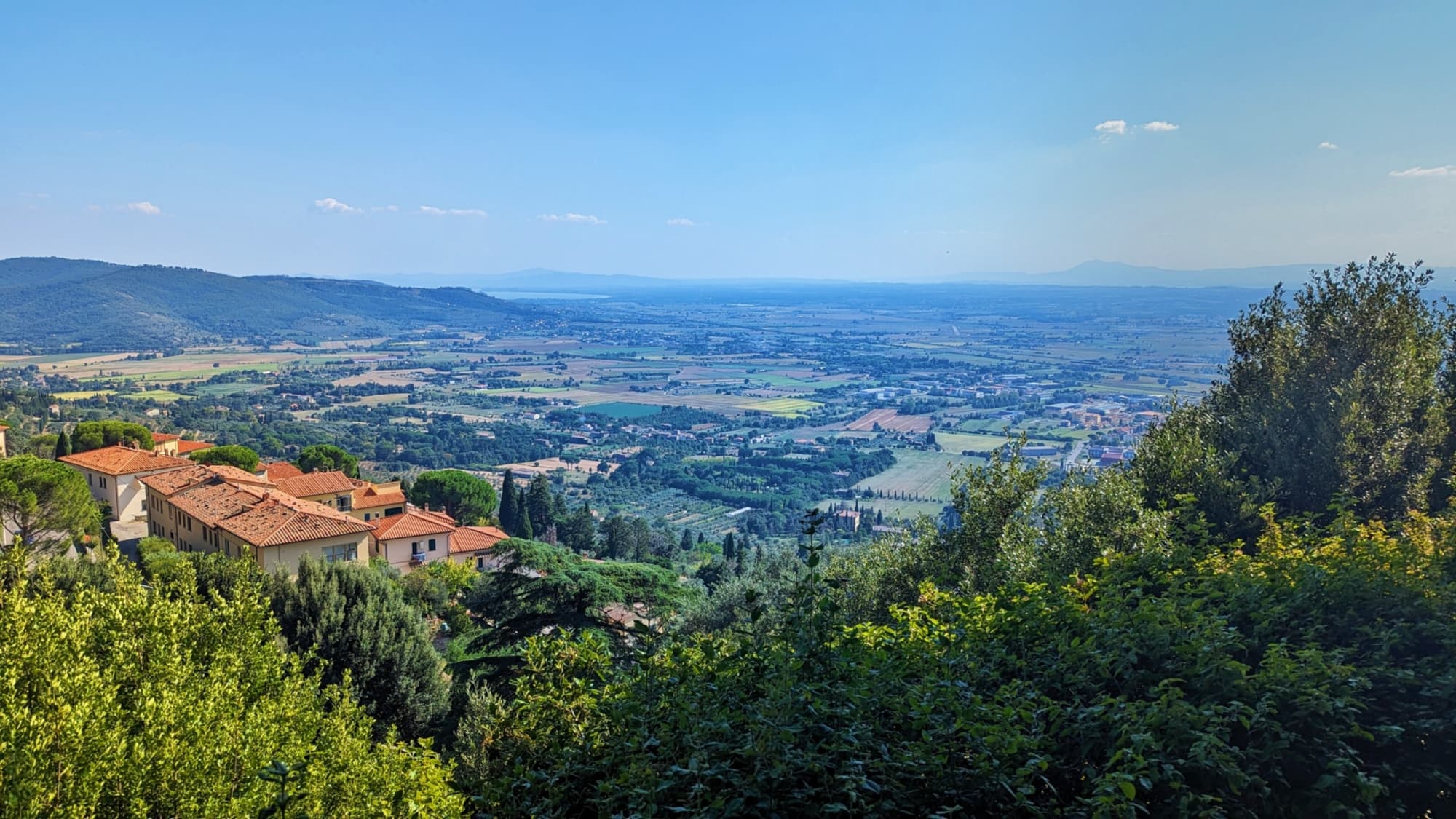 View of the countryside from Piazza Garibaldi