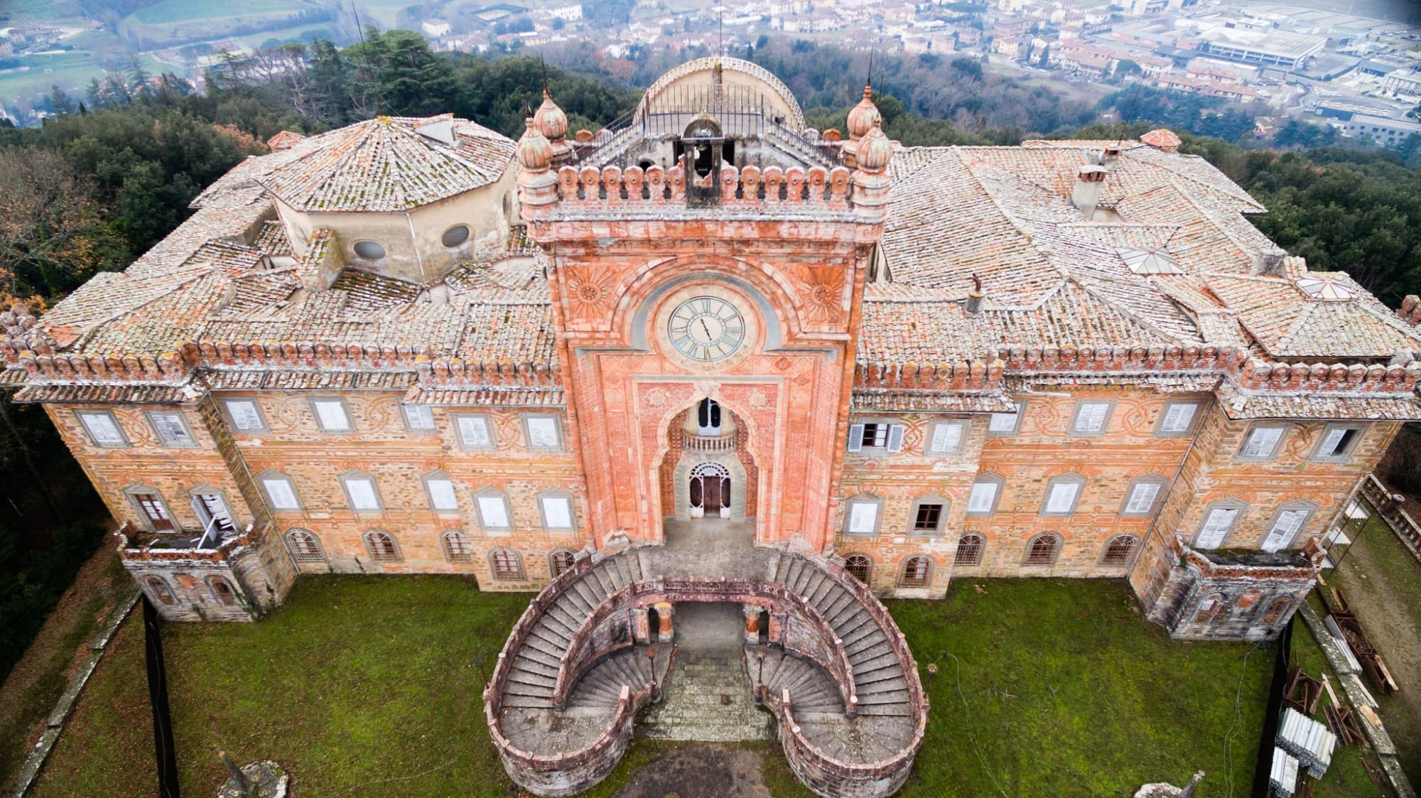 Vista aérea desde el Castillo de Sammezzano