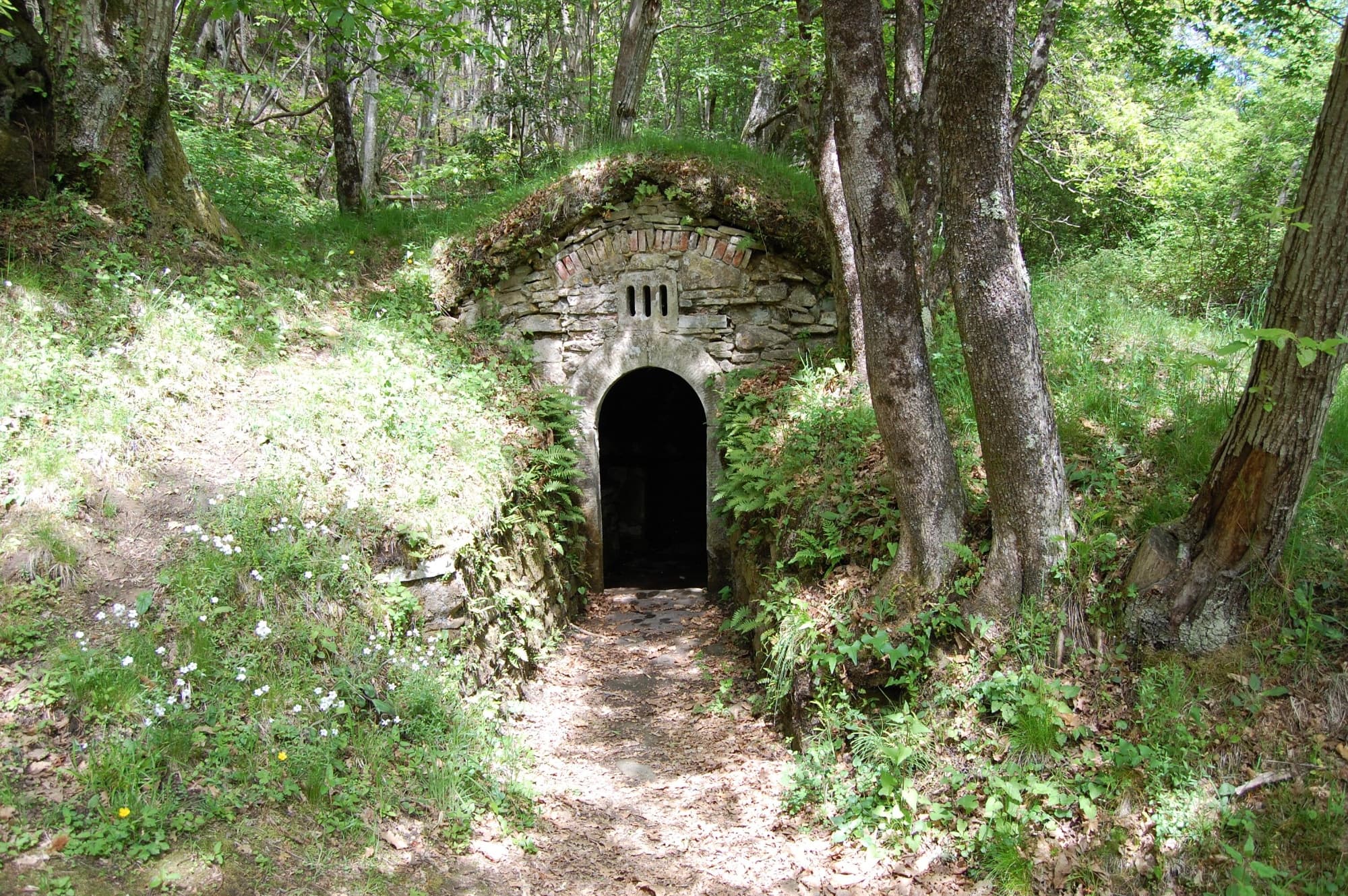 Uno de las burraie de la ruta