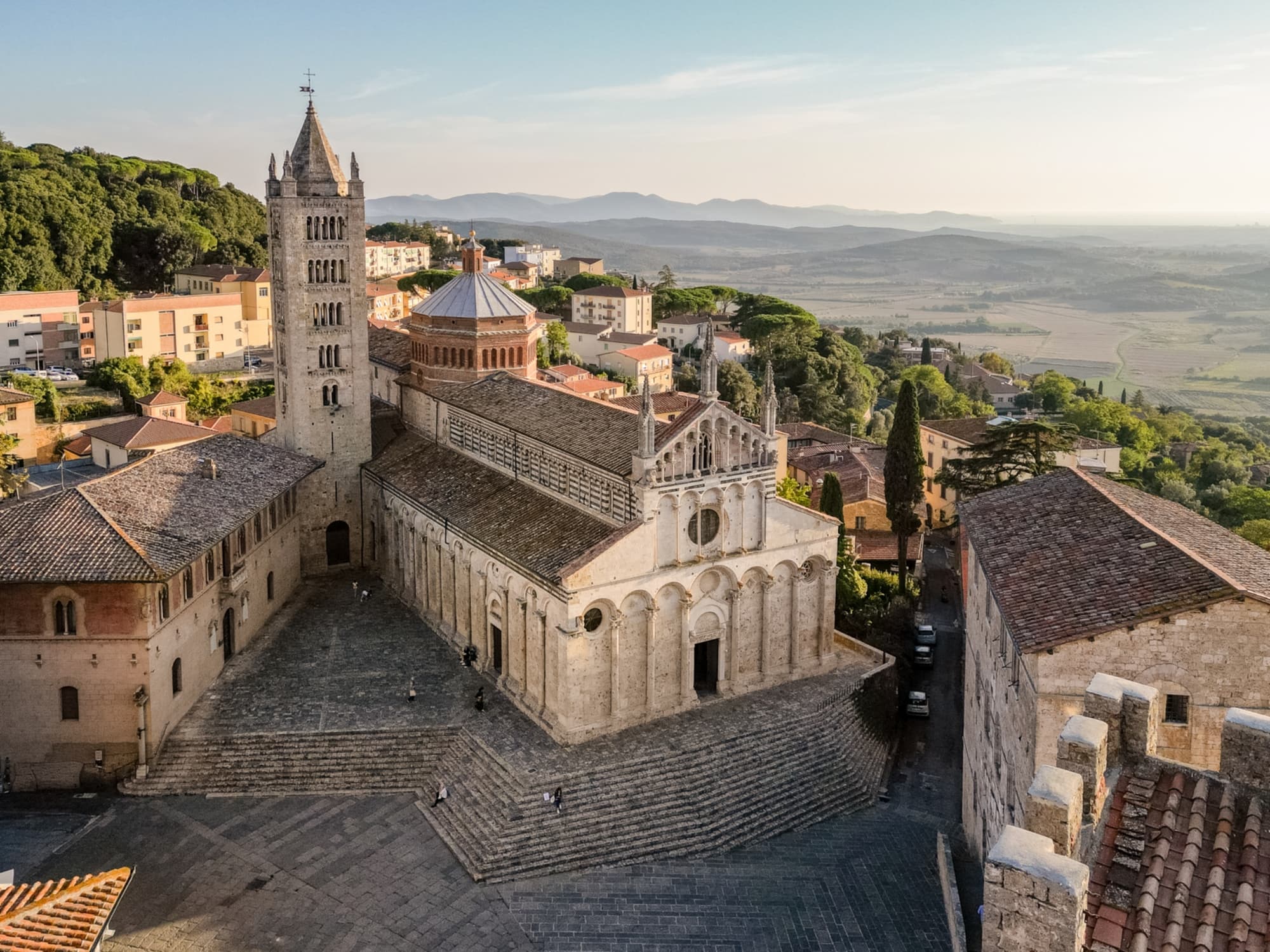 Piazza Garibaldi and Cathedral seen from above